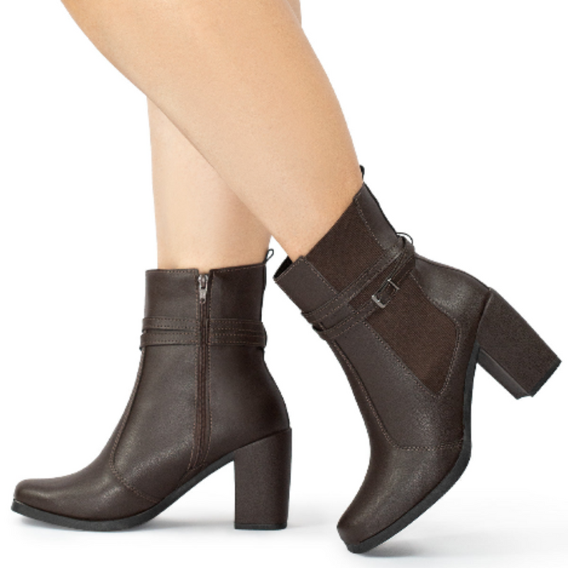 Bota Feminina Cano Curto Marrom